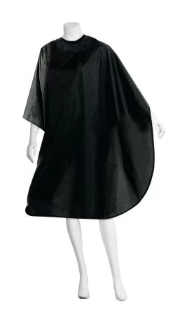 Comair Kapmantel Duo Nylon Waterafstotend Drukknop En Band Zwart136 X 176 Cm