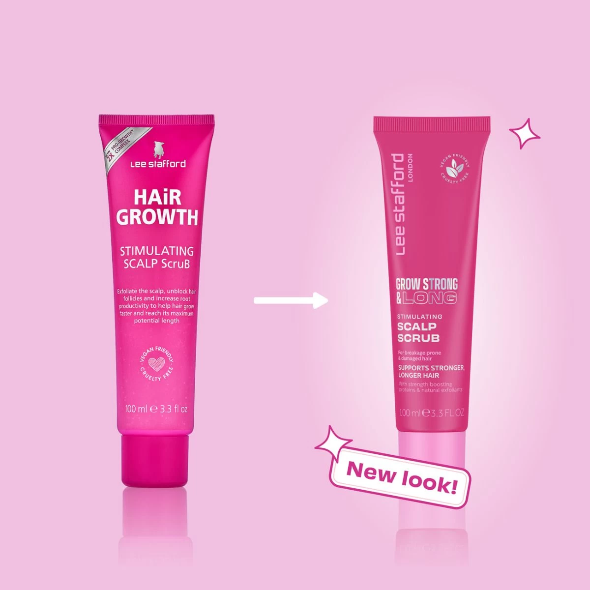 Lee Stafford Grow Strong & Long Stimulating Scalp Scrub 100ml 4 Lee Stafford Grow Strong & Long Stimulating Scalp Scrub 100ml - Image 2