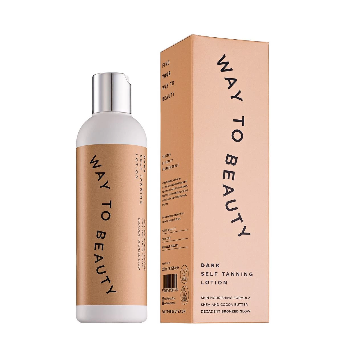Way To Beauty Dark Tanning Lotion 250ml 3 Way To Beauty Dark Tanning Lotion 250ml