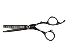 E-Kwip Flower Set Black -Haarverzorgings Winkel e kwip black flower modellierschere