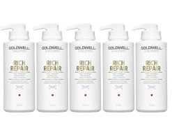 5x Goldwell Dualsenses Rich Repair 60 Sec. Treatment 500ml