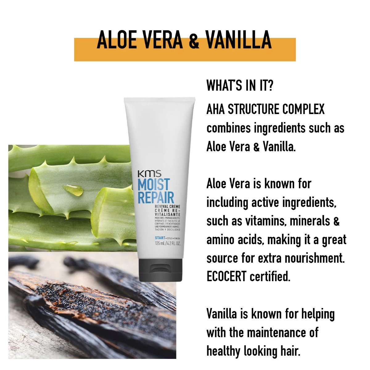 KMS MoistRepair Revival Creme 125ml - Afbeelding 3