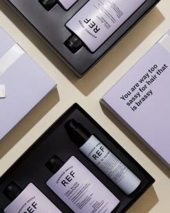 REF Cool Silver Giftset -Haarverzorgings Winkel ref stockholm gift box box cool silver inside