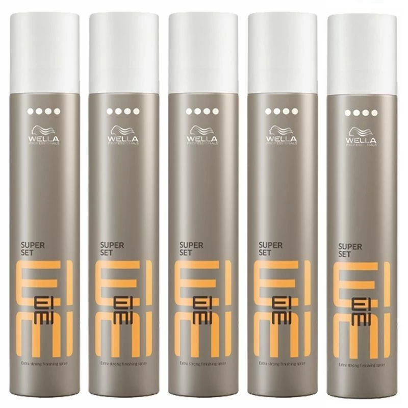 5X Wella EIMI Super Set Haarlak 300ml 3 5X Wella EIMI Super Set Haarlak 300ml