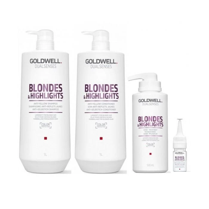 Blond Haar Pakket Goldwell Dualsenses Blondes & Highlights XL 3 Blond Haar Pakket Goldwell Dualsenses Blondes & Highlights XL
